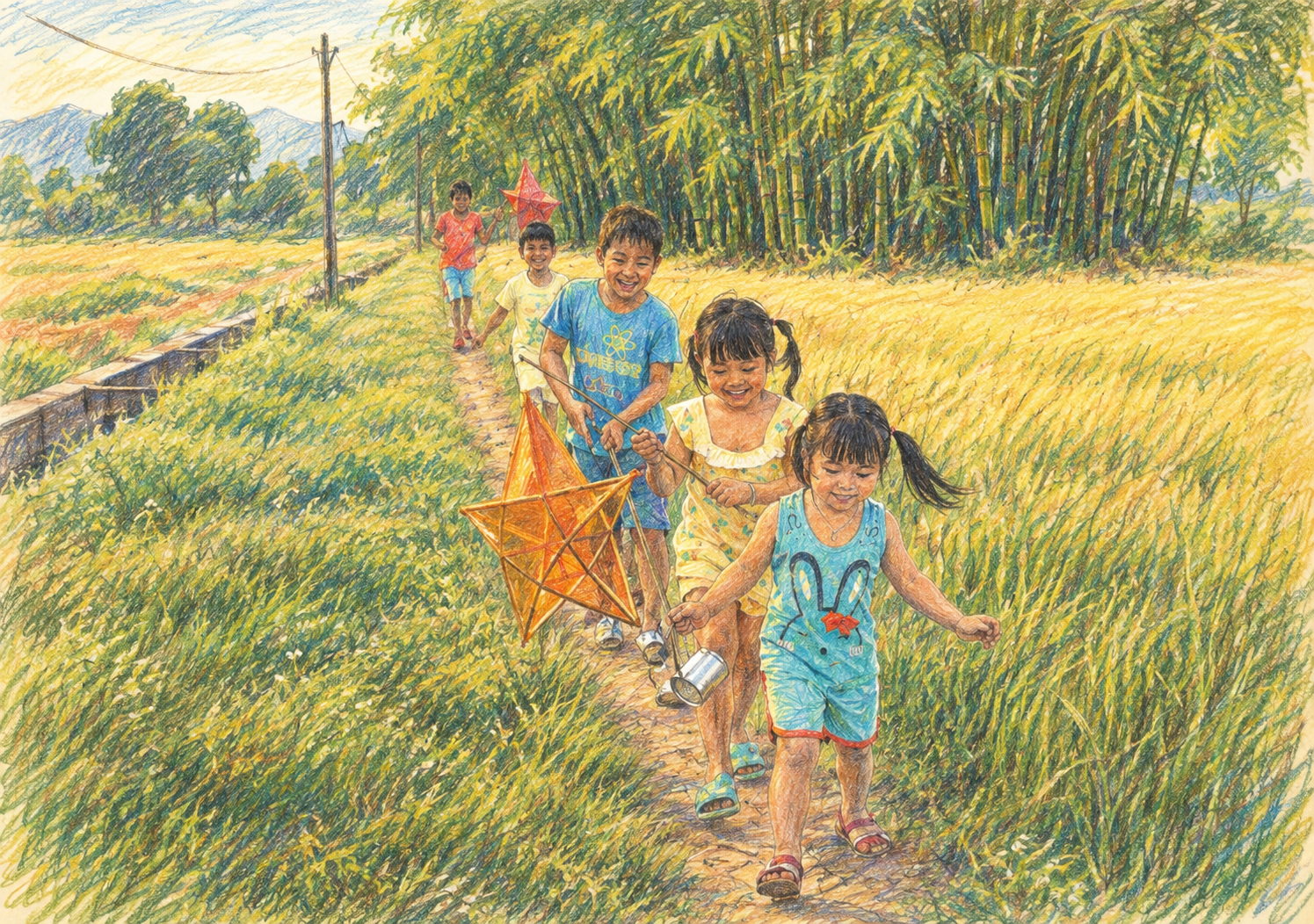 Nhớ Trung Thu ở những làng tre